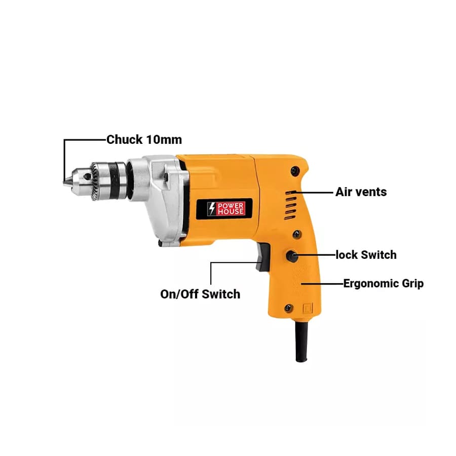 PowerHouse Electric Drill Machine PHED10 300W 10 mm